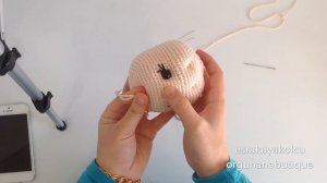 17# Amigurumi bebeklerde yüz şekillendirme / ağız göz çukuru ve burun yapımı