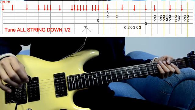 How to play: INTRO Friends - Joe Satriani - beat-based Tab played with Metronome смотреть онлайн