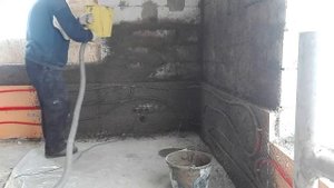 Штукатурка пылесосом