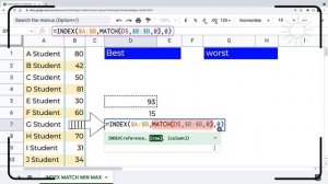 INDEX MATCH - Finding the Highest and Lowest Value Dynamically | Google Sheets Formulas 20