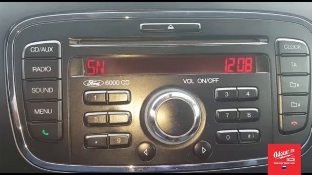Магнитола 6000CD.Определение серийного номера для FORD MONDEO,GALAXY,SMAX. смотреть онлайн