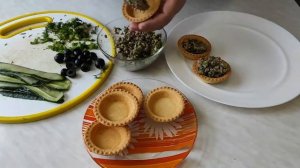 Тарталетки со шпротами. На праздничный стол