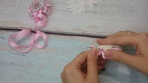 Быстрые бантики по шаблону. Круглый бантик по шаблону. Бант канзаши