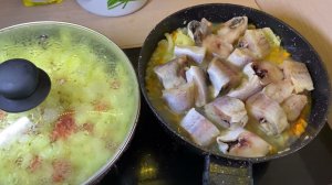 Минтай с кабачками вкусно и просто