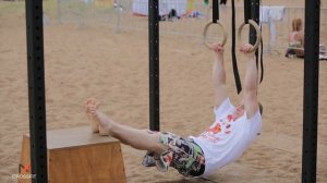 NA gymnastics course: Подъём махом вперёд на кольцах.
