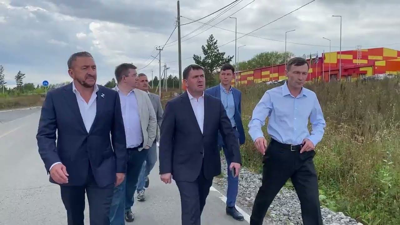 Визит первого заместителя губернатора Свердловской области Алексея Шмыкова в Талицу