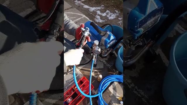 Алгоритм промывки безвоздушки. Промывка безвоздушного окрасочного аппарата после работы.