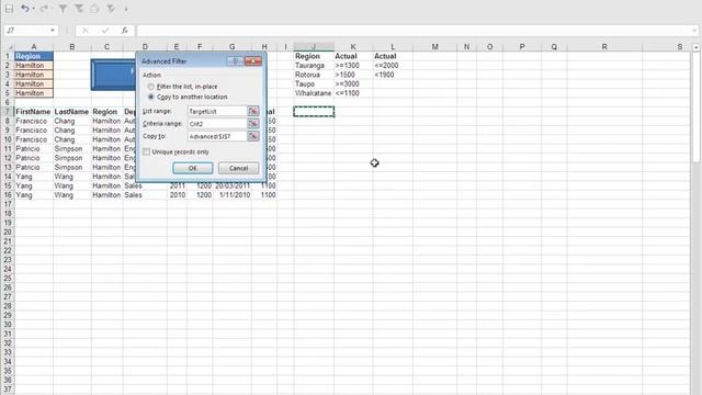 Microsoft Excel Data Manipulation Level 3 - Video 14 Advanced Filtering Macro 2