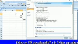 Ms excel important options and how to setting || in hindi