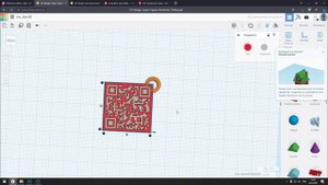 Брелок для Instagram. Печать QR code на 3D принтере.