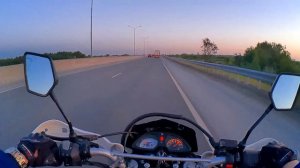 Тёплый вечер, езда на мотоцикле под музыку|Мотоцикл Racer Pantera250.