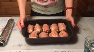 Куриные рулетики с сыром в духовке!