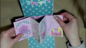 Мастер-класс по детской открытке с поп-ап элементом из бумаги "Мир маленькой принцессы".