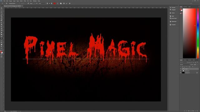 Bloody Text - Photoshop Tutorial смотреть онлайн