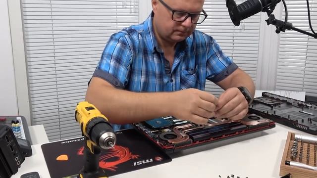 Разборка/Сборка ноутбуков GL/GP и GE-серий (на примере GE72VR) смотреть онлайн