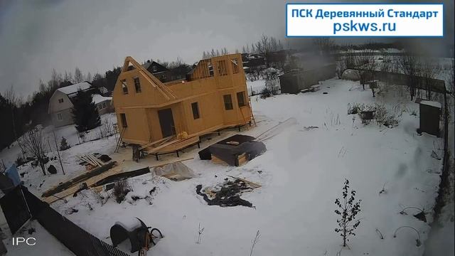 Каркасно-щитовой дом с эркером 7х9 смотреть онлайн