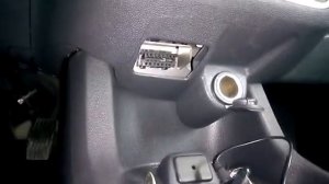 OBD port location on Opel Corsa D