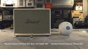 Marshall Woburn 2  vs  Devialet Phantom Reactor 600w.