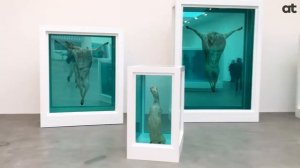 How does Damien Hirst push the boundaries of contemporary art ?