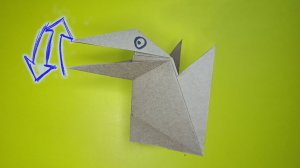 Ворона — оригами | Как сделать оригами ворону.  ☑