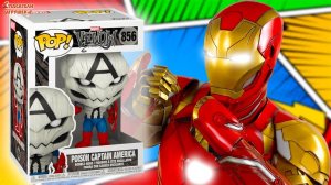 ОТРАВЛЕННЫЙ КАПИТАН АМЕРИКА FUNKO POP! ЖЕЛЕЗНЫЙ ЧЕЛОВЕК И VENOM ПОЙЗОН КЭП ИЗ MARVEL!