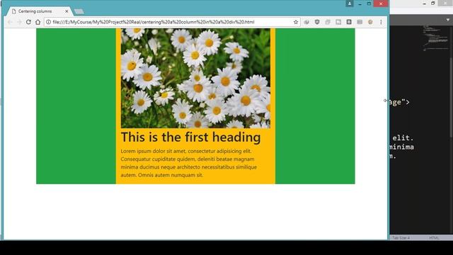 05. Centering a column in a div in Bootstrap смотреть онлайн
