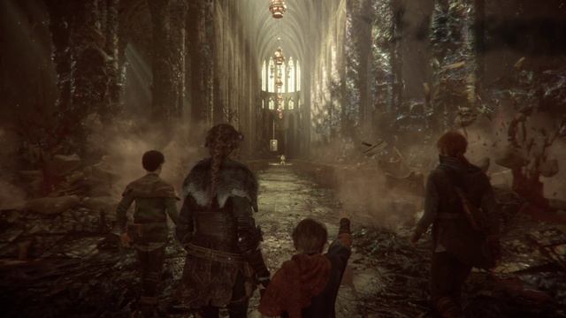 A Plague Tale  Innocence_11 ч Игрофильм Прохождение Горящий дом Смерть Родрика Бой с Виталием.