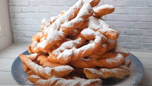 Очень простой и легкий рецепт 🍶 ХВОРОСТ НА КЕФИРЕ 🍶 Получится даже у новичка