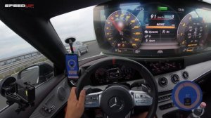 MERCEDES E 53 AMG CABRIO 453HP | ACCELERATION & TOP SPEED TEST | 0-100 | 0-200 | 100-200 | DRAGY |