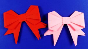 Как сделать бант из бумаги своими руками. Бантик из бумаги