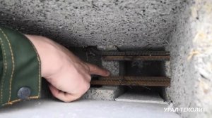 Теколит - Руководство по применению. Армирование. Перевязка блоков.