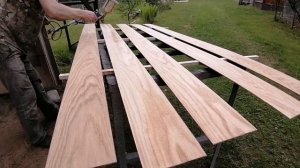 Шпонирование своими руками, пиленный шпон, шпонирование на контактный клей.