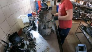 VW Crafter ,Демонтаж и ремонт КПП,GETRIEBE REBUILDING
