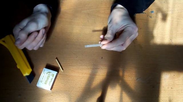 Своими руками - катапульта для спичек