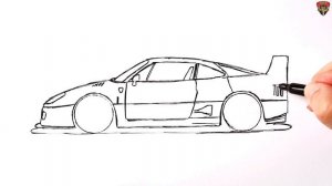 How to draw a car | Drawing Tutorial @EhedovElnur