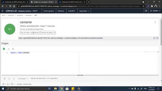 3. Servicios Rest - Métodos HTTP - Oracle Cloud – Aplicación web. смотреть онлайн