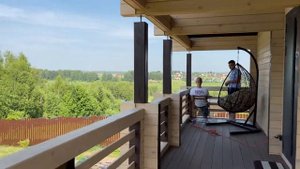 Брус профилированный в чашу. Проект одноэтажного дома по типу «Шале»