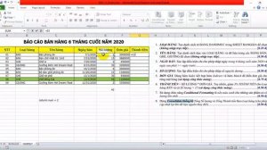 [HUTECH] Module 1 - Excel nâng cao - Đề số 11 - Câu 8