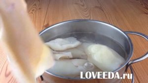 Жареная картошка с кальмаром