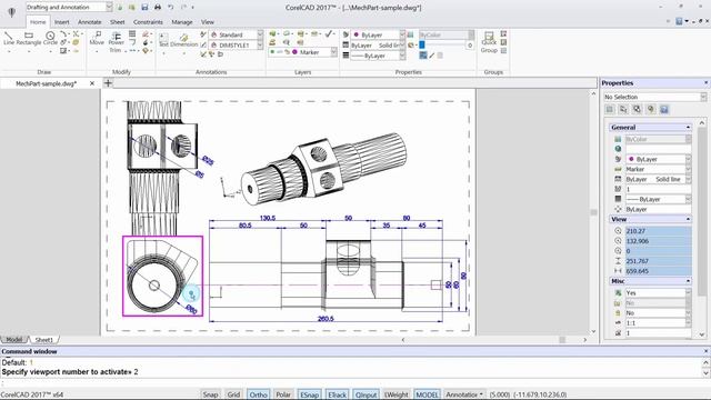 Konstrukce os - CorelCAD 2017 смотреть онлайн