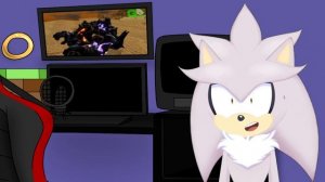 Silver Reacts To Dark Super Sonic V.S. Sonic.EXE - The Race