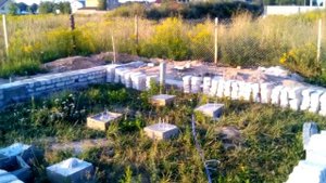 Строю свой Каркасный ДОМ! (Часть 6) Кладка кирпича на ленту фундамента.