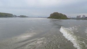 На катере в музей Томская писаница. ч 1