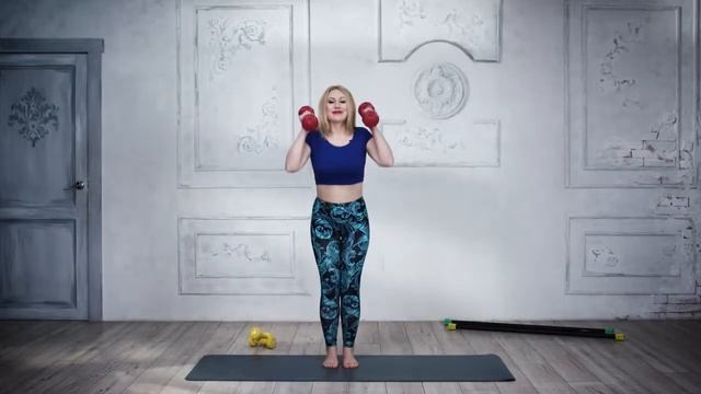 Фитнес дома. Укрепляем мышцы рук и ног. FITNESS INTERVAL TRANING 9