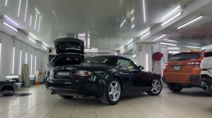 Mazda MX-5 заехал к нам на полную химчистку салона