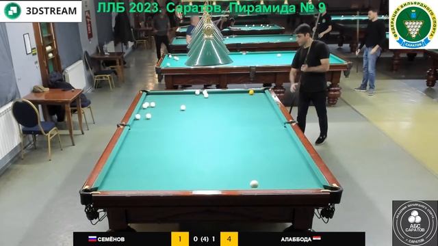 ЛЛБ 2023. Саратов. Пирамида №9 Полуфинал Семёнов И. - Алаббода А. Гандикап 7-8 смотреть онлайн