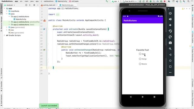 RadioButtons (Multi-choice) in Android смотреть онлайн