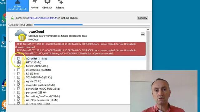 Owncloud - Configurer le client de synchronisation смотреть онлайн