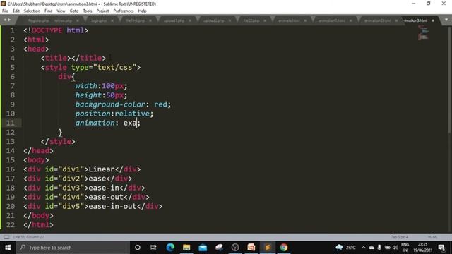 2.24 CSS animation timing function Property | CSS Tutorials | Website designing HINDI