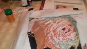 Набор для вышивки крестом из Китая Белые розы 3D